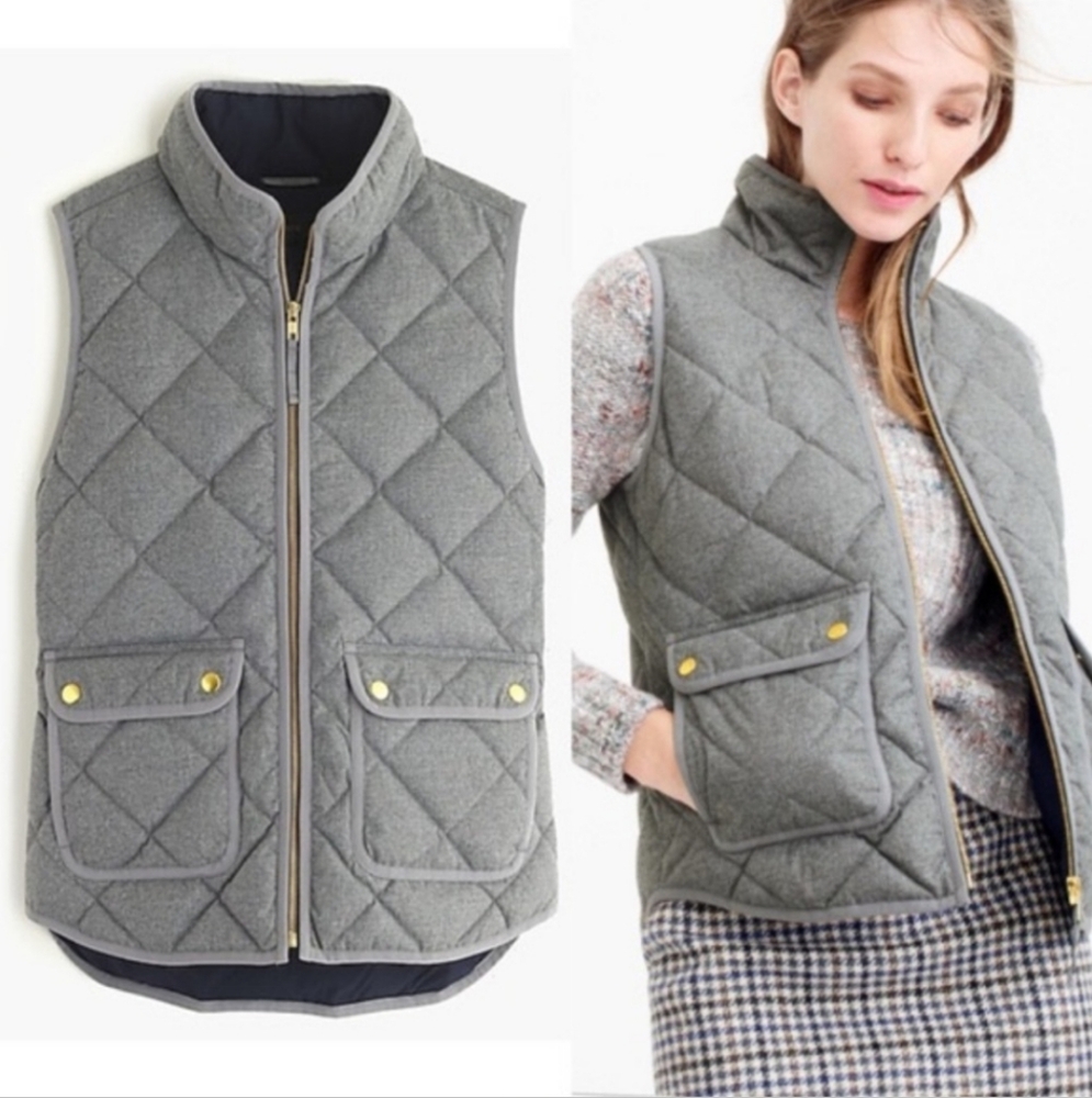J. Crew Gray Excursion Vest in XS